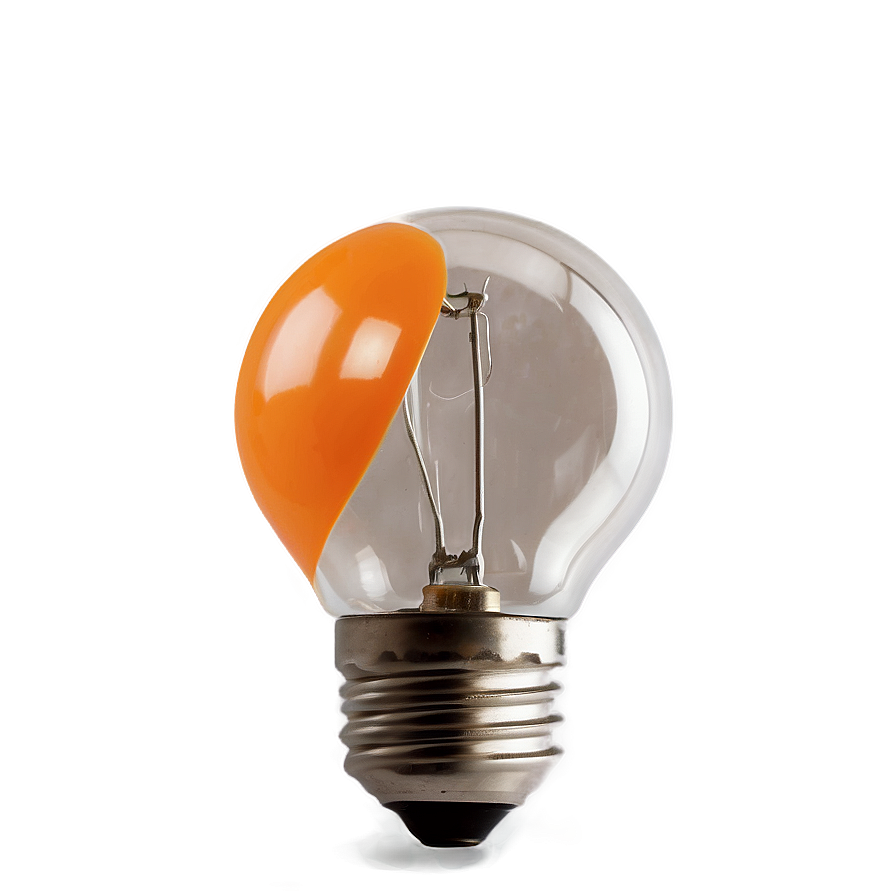 Light Bulb Orange Png 65 PNG Image