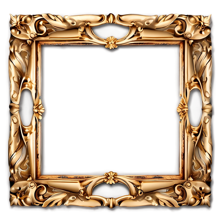 Light Gold Frame Png Svg PNG Image