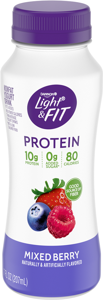 Lightand Fit Protein Smoothie Bottle PNG Image