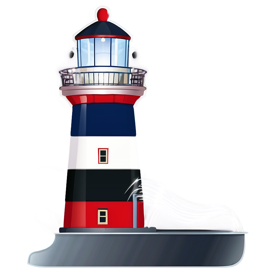 Lighthouse With Waves Png 05242024 PNG Image