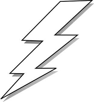 Lightning Bolt Graphic PNG Image