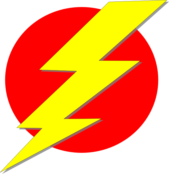 Lightning Bolt Graphic Red Background PNG Image