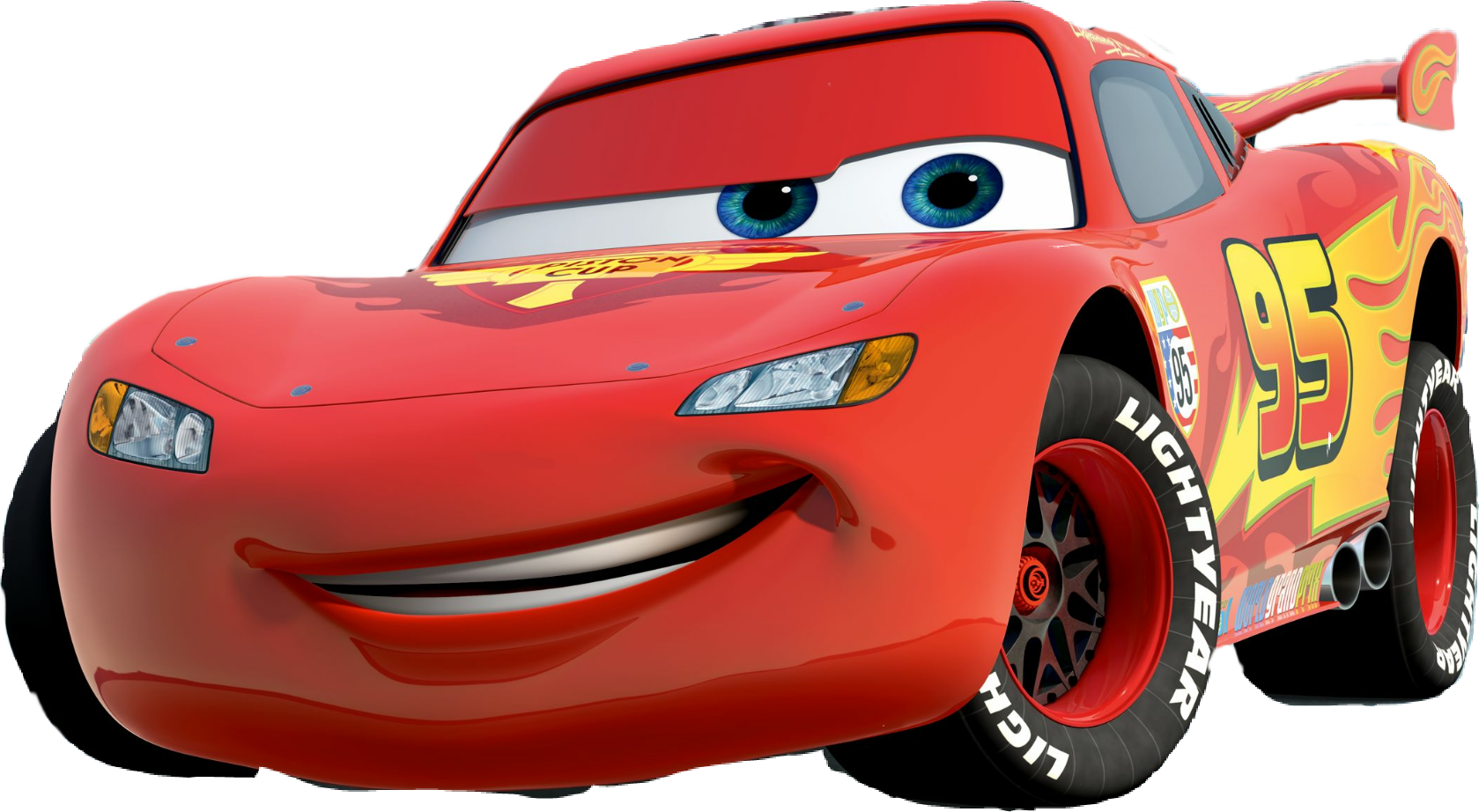 Lightning Mc Queen Disney Cars PNG Image