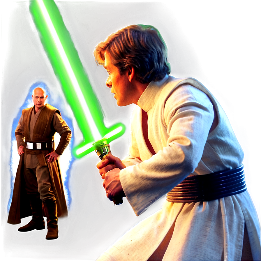 Lightsaber Battle Scene Png 05042024 PNG Image