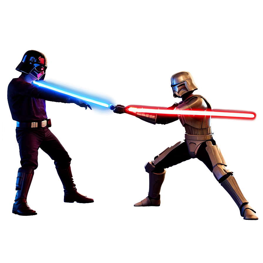 Lightsaber Fight Stance Png Asc87 PNG Image