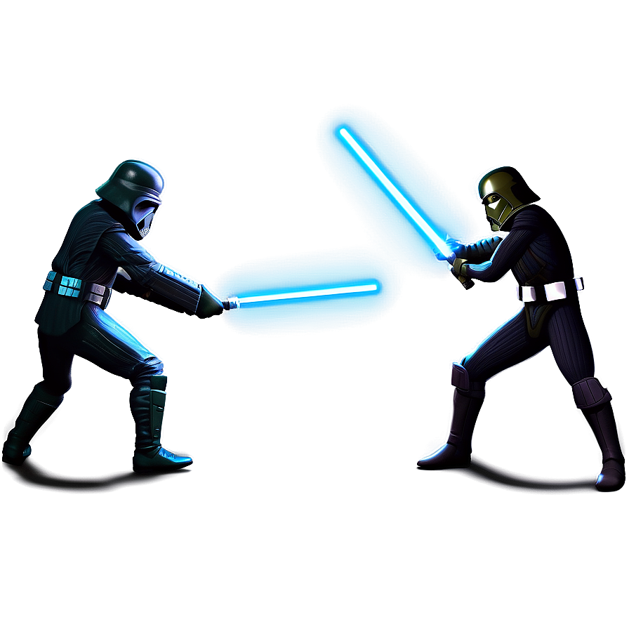 Lightsaber Fight Stance Png Qsj PNG Image