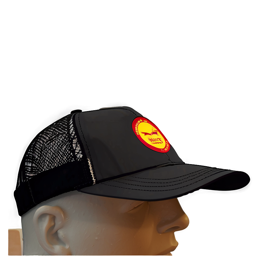 Lightweight Black Trucker Hat Png 06282024 PNG Image