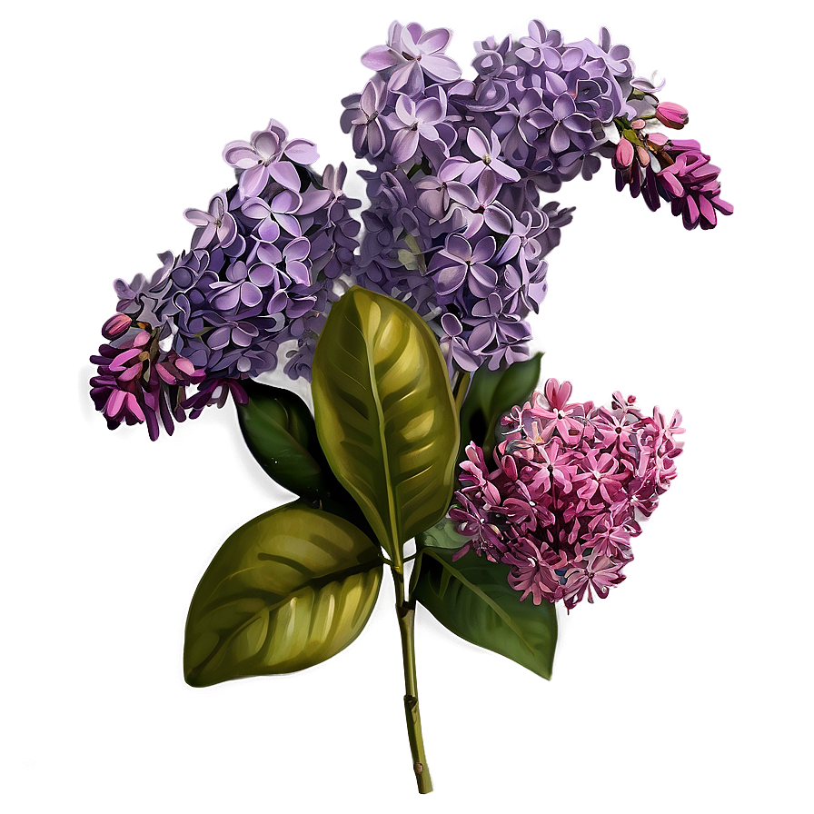 Lilac Bouquet Png Qbx PNG Image