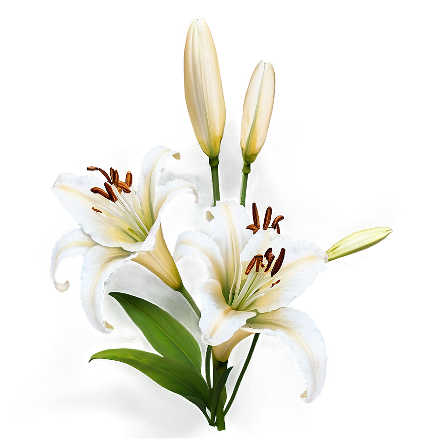 Lilies In Sunset Png Rni PNG Image