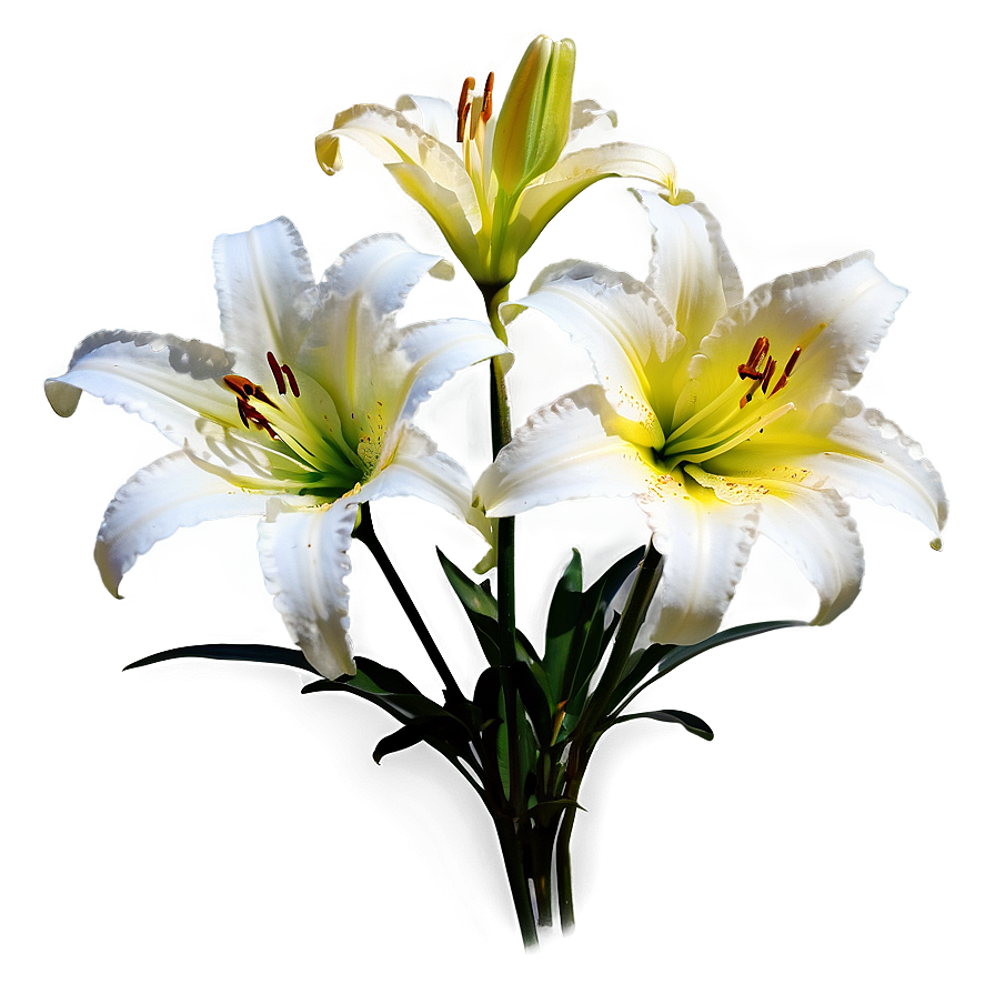 Lilies In Sunshine Png 06282024 PNG Image