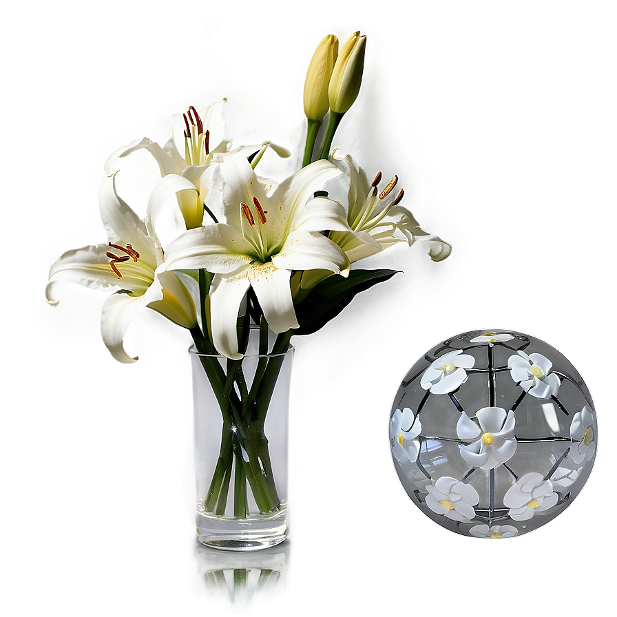 Lilies In Vase Png Fxe PNG Image