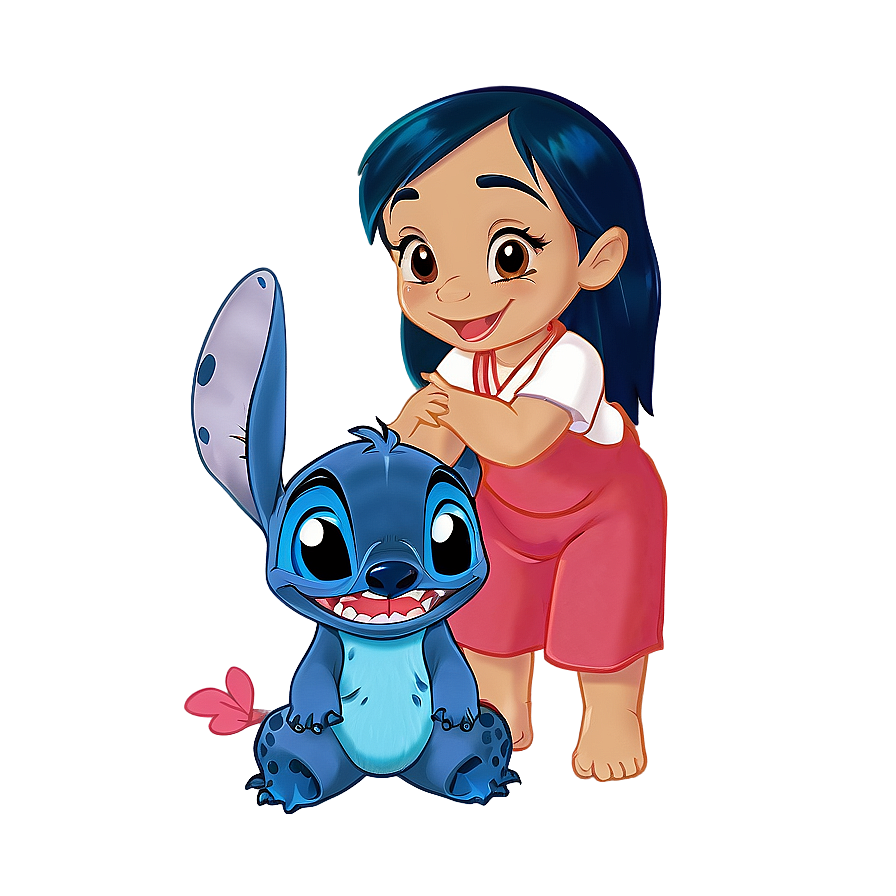 Lilo And Stitch Hug Png Mmx PNG Image