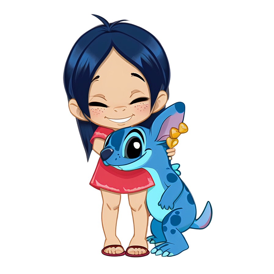 Lilo And Stitch Hug Png Msd88 PNG Image