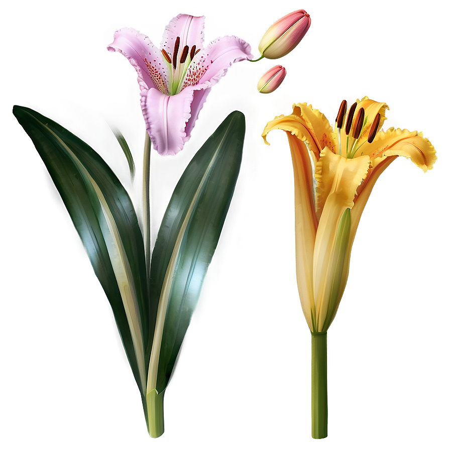 Lily Flower Bouquet Png Kmx69 PNG Image