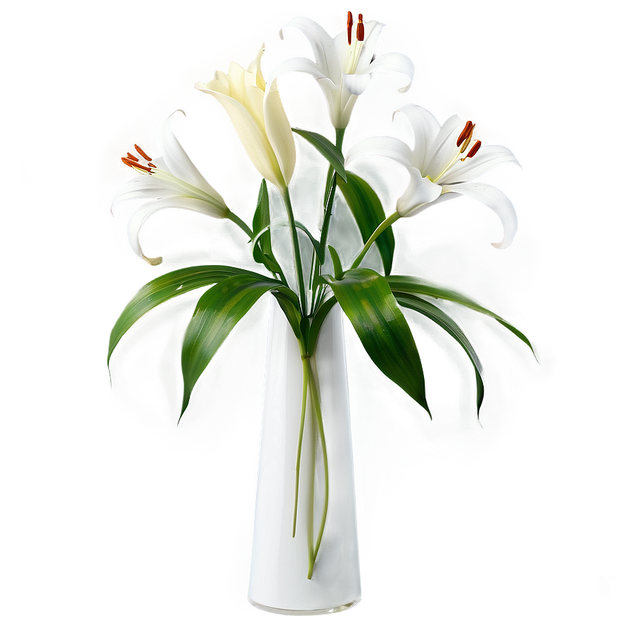 Lily Flower Vase Png Jwb74 PNG Image