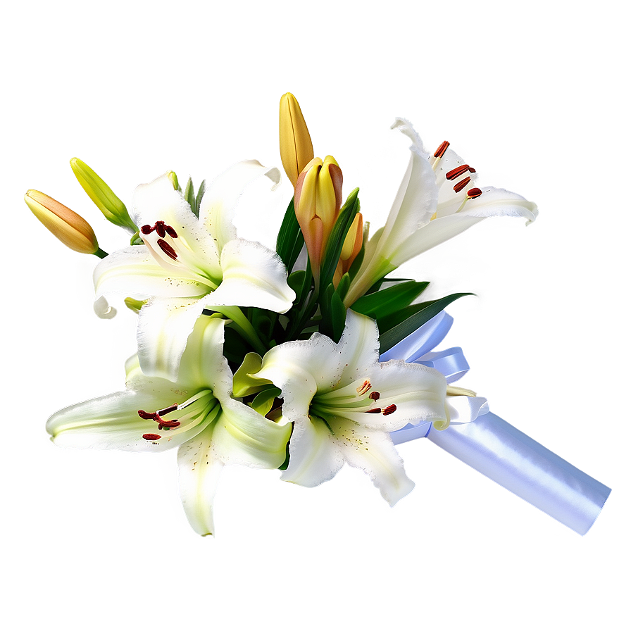 Lily Wedding Bouquets Png 72 PNG Image