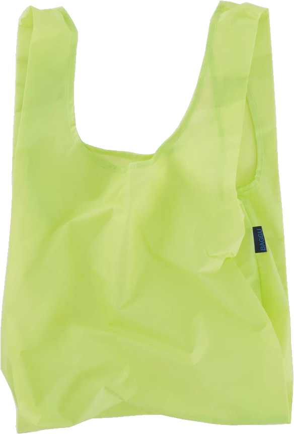 Lime Green Plastic Bag PNG Image