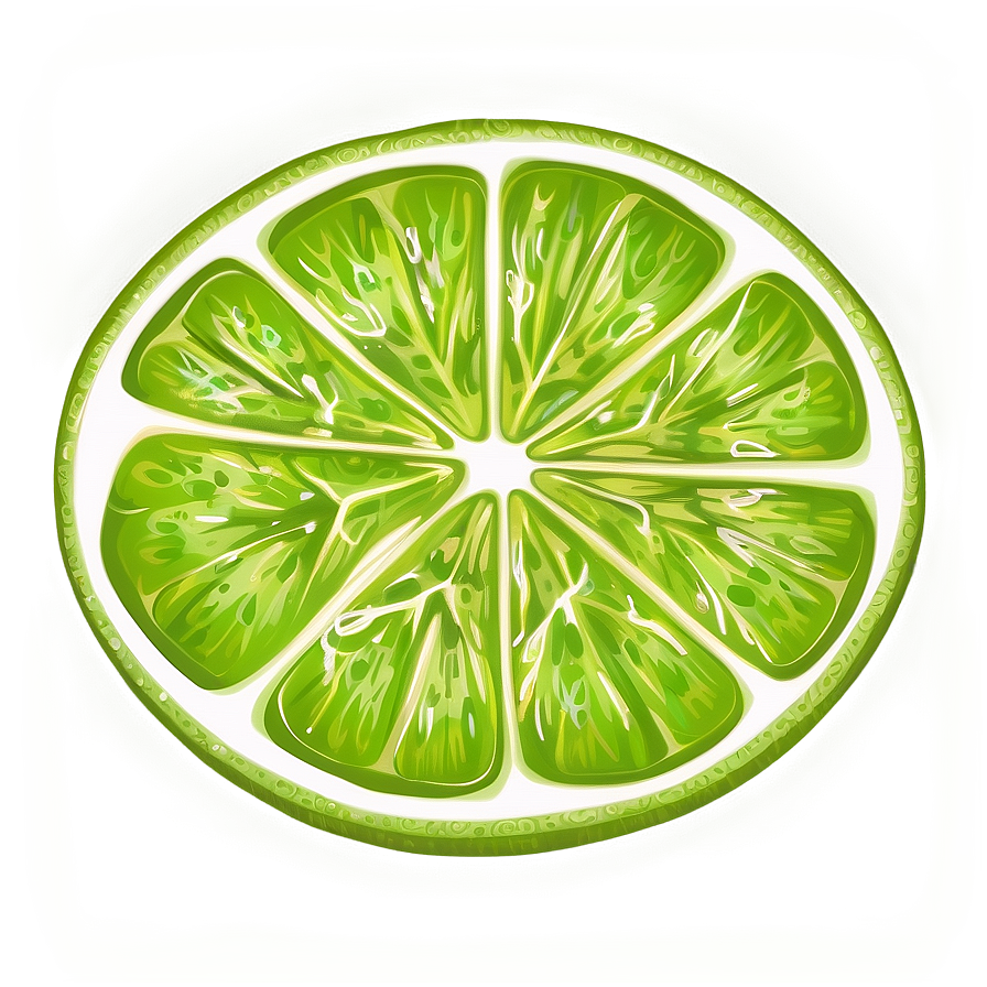 Lime Slice Drawing Png Iko PNG Image