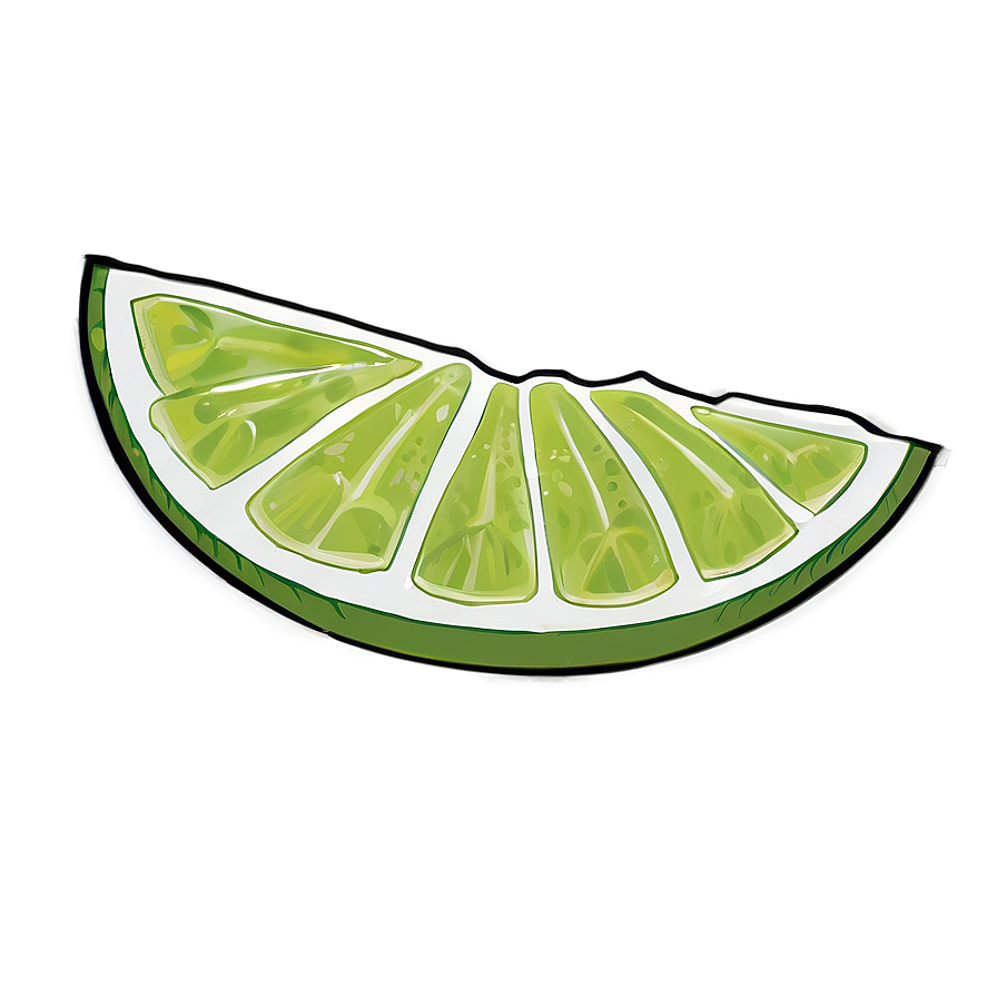 Lime Slice Sketch Png 26 PNG Image