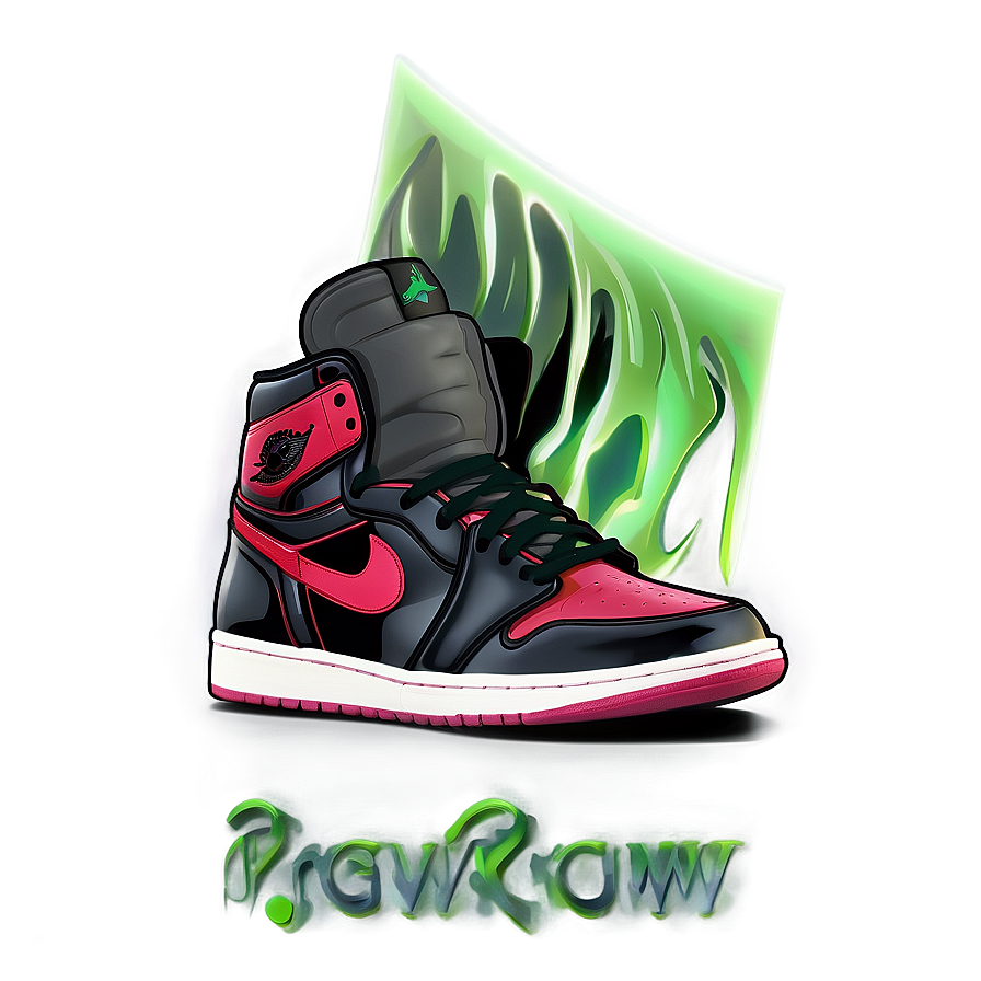 Limited Edition Air Jordan 1 Png Hbt PNG Image