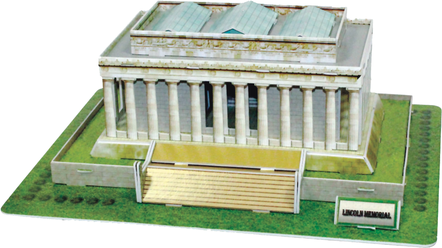 Lincoln Memorial Model PNG Image