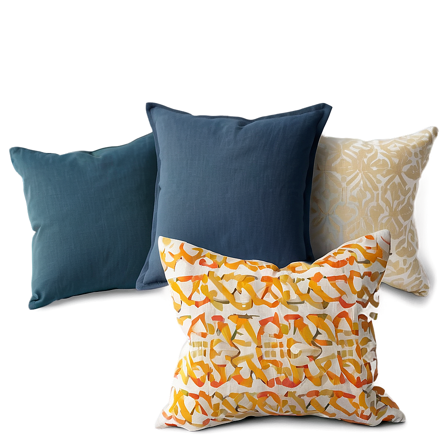 Linen Throw Pillow Png Rrh PNG Image
