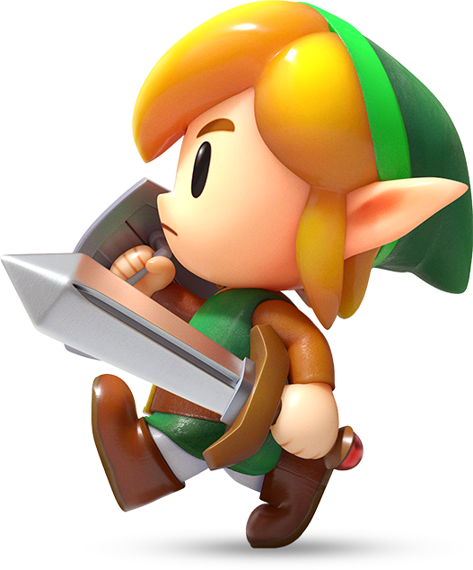 Link Action Pose Zelda Character PNG Image