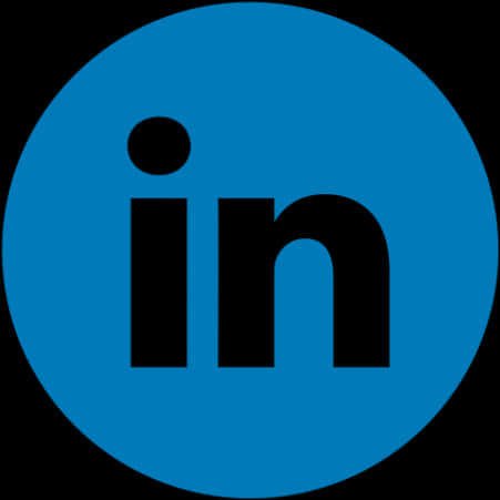 Linked In Logo Blue Background PNG Image