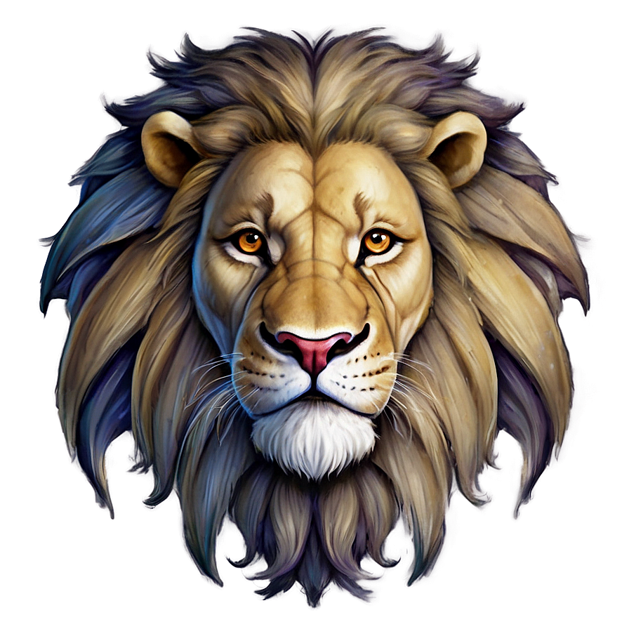 Lion Face Fantasy Art Png 06122024 PNG Image