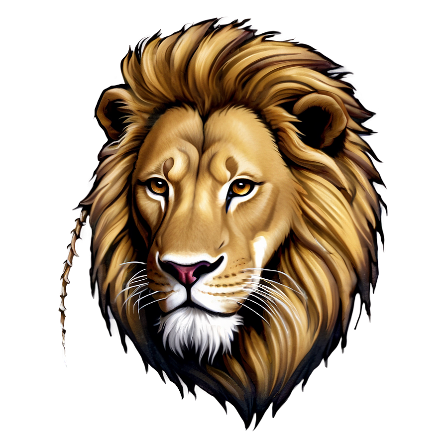 Lion Face With Scar Png 75 PNG Image