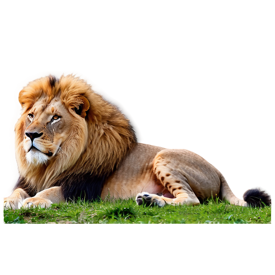 Lion In Natural Habitat Png Evy26 PNG Image