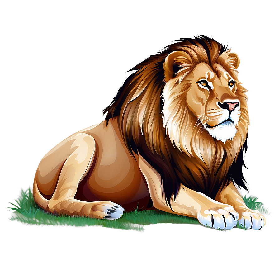 Lion Vector Illustration Png 5 PNG Image