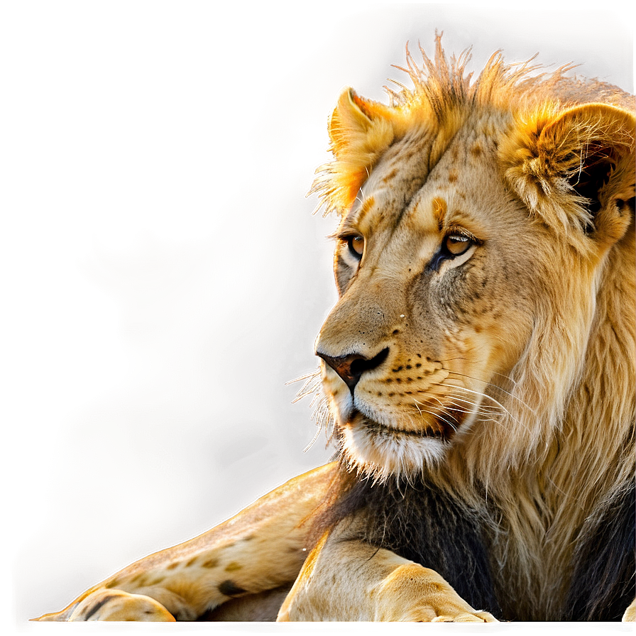 Lion Wildlife Conservation Png Mde PNG Image