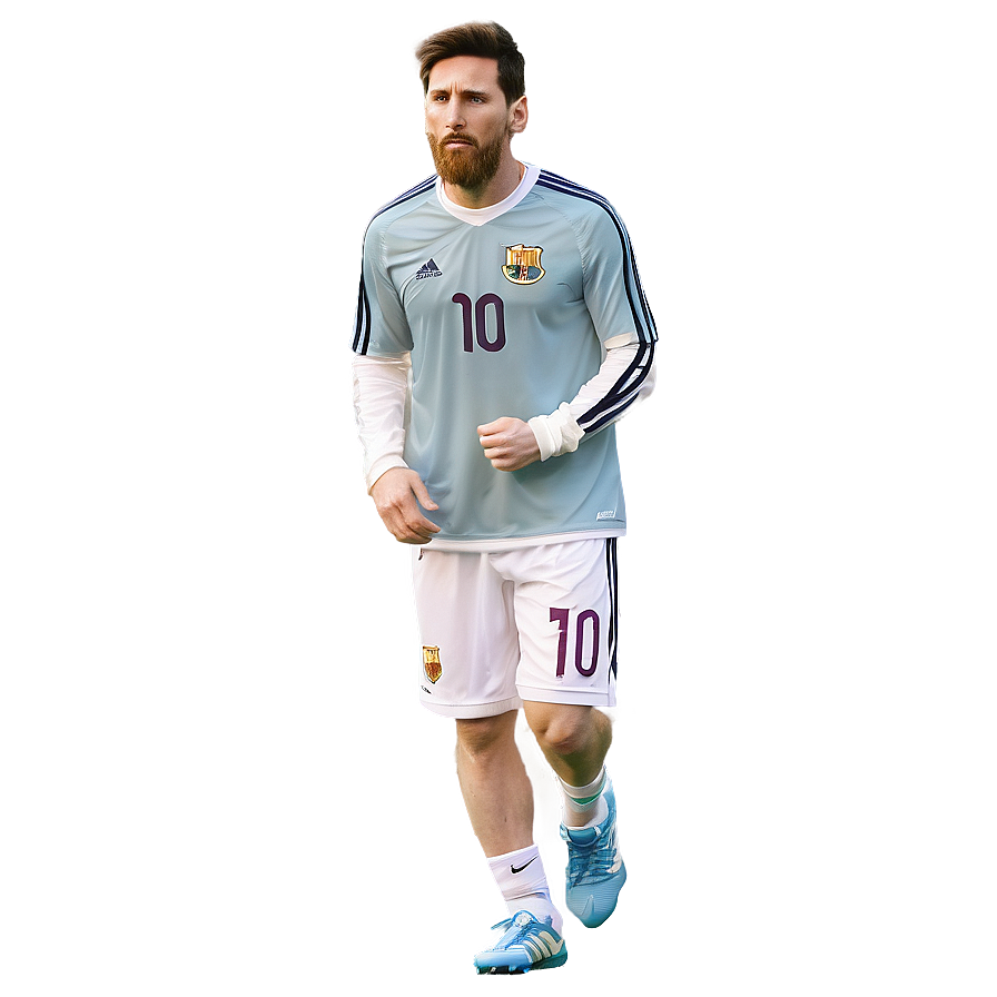 Lionel Messi Warm-up Png Srx78 PNG Image