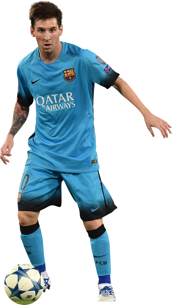 Lionel Messiin Action F C Barcelona PNG Image