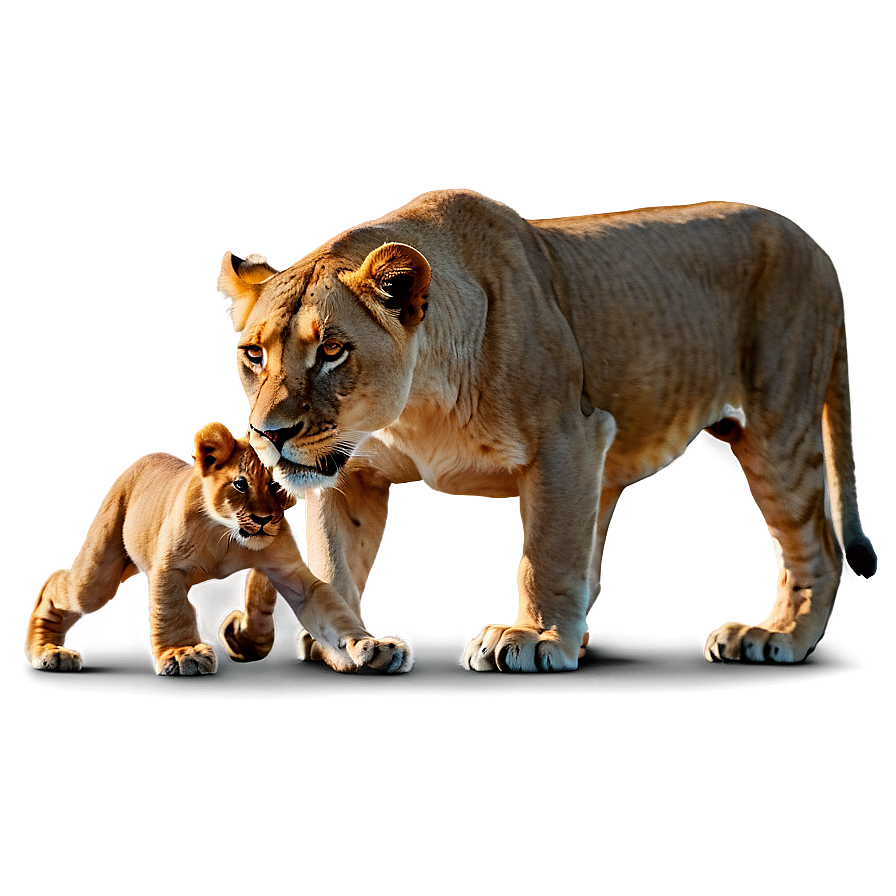 Lioness With Cubs Png 98 PNG Image