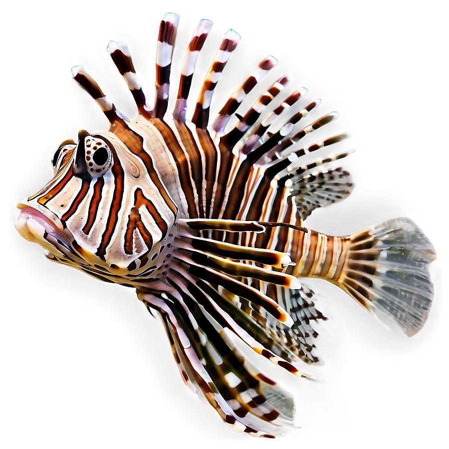 Lionfish On Coral Png Xnk48 PNG Image