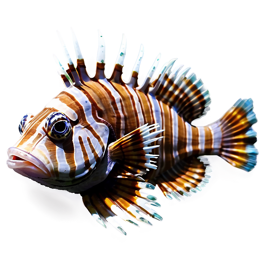 Lionfish Sketch Png 06292024 PNG Image