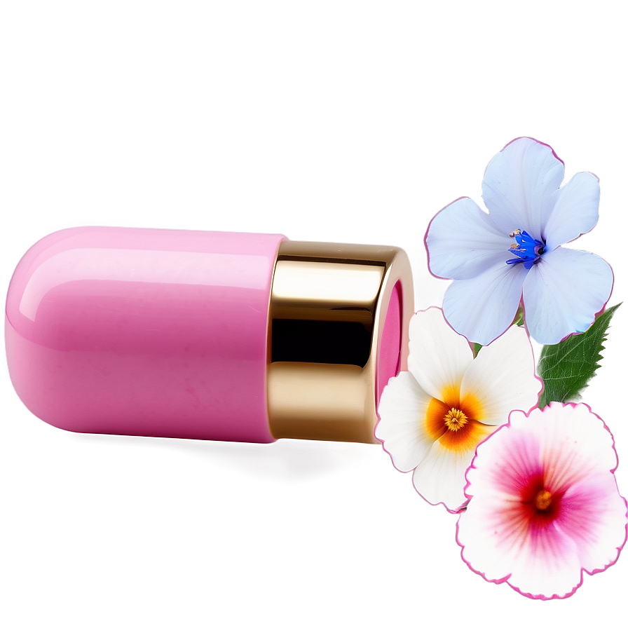 Lipstick In Floral Case Png Ruh90 PNG Image