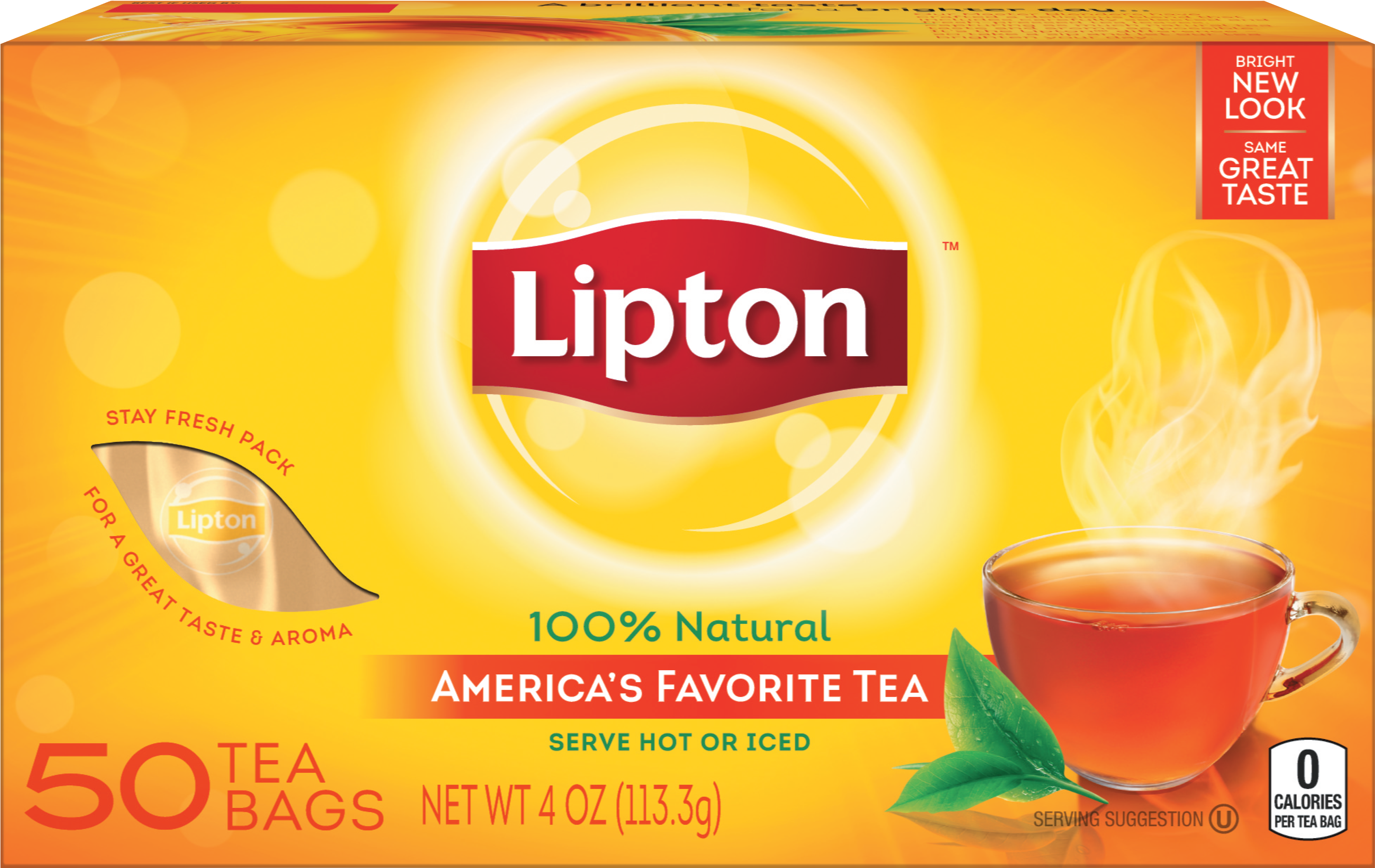 Lipton Tea Package Design PNG Image