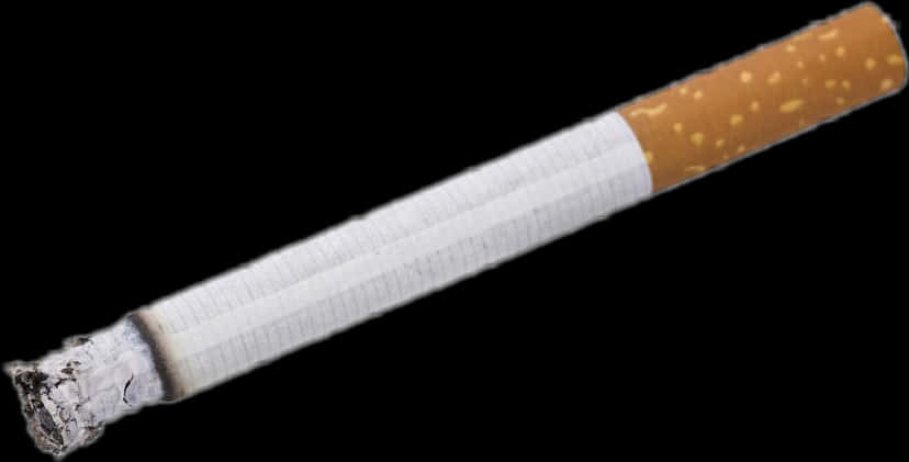 Lit Cigaretteon Black Background.jpg PNG Image