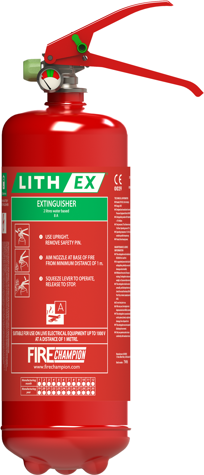 Lith Ex Fire Extinguisher PNG Image