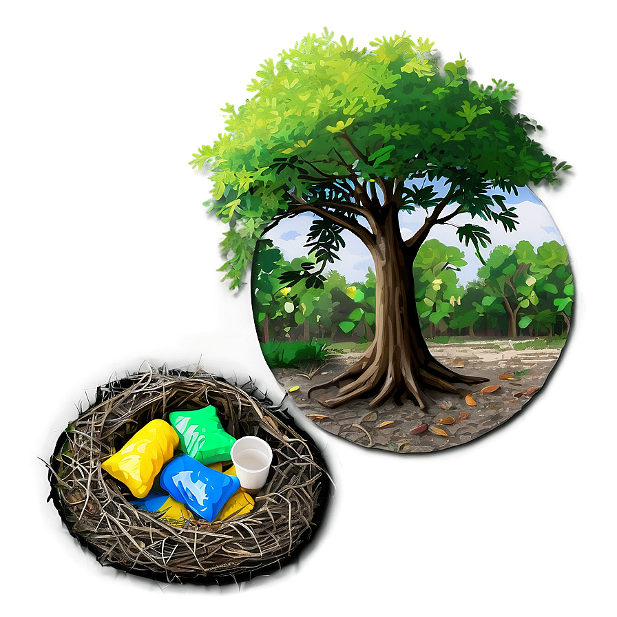 Litter Under Trees Png 37 PNG Image