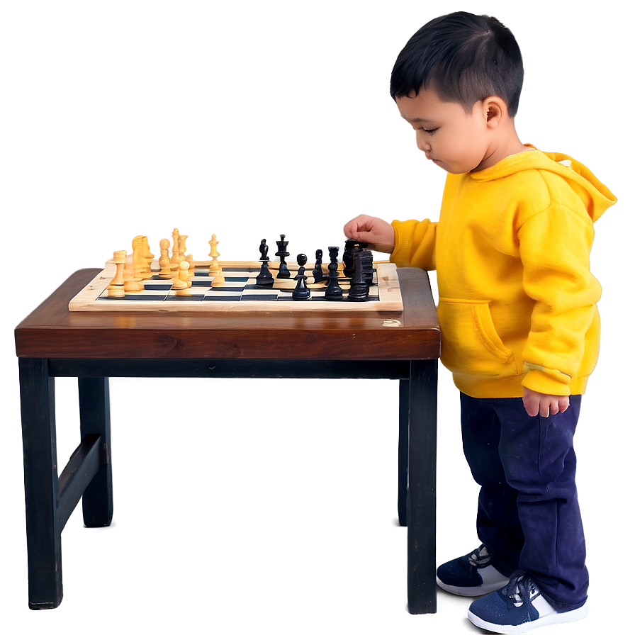 Little Kid Playing Chess Png Dov79 PNG Image