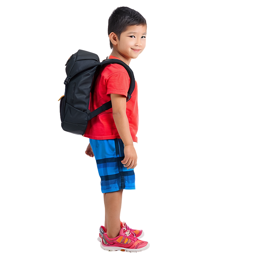 Little Kid With Backpack Png Xdm88 PNG Image