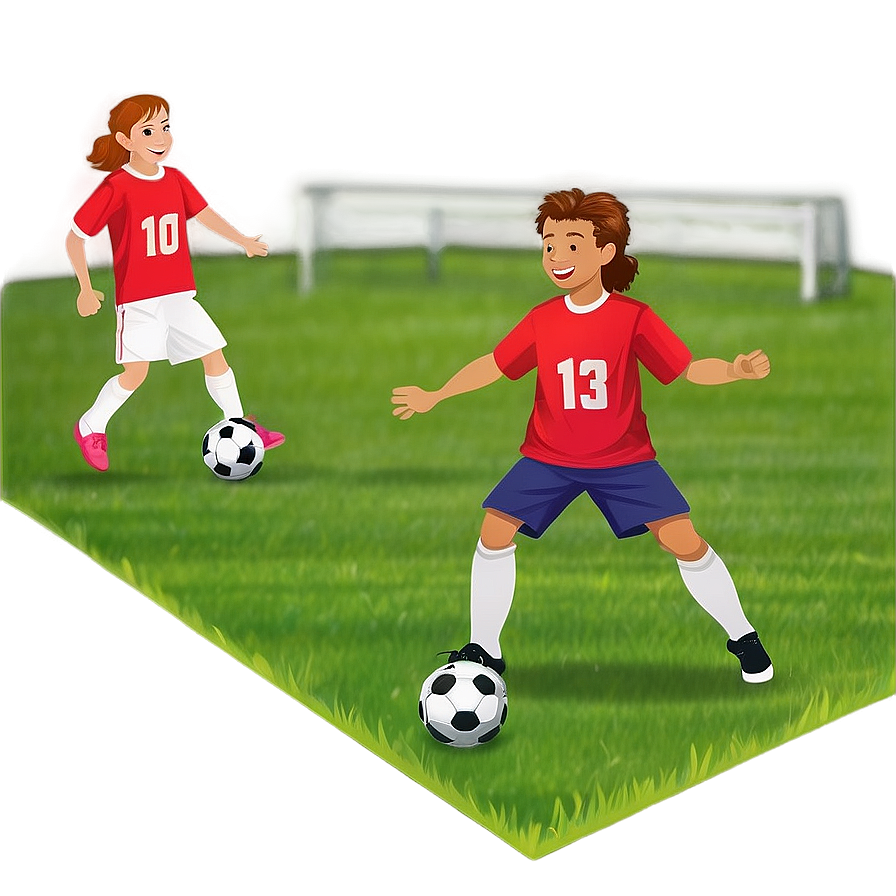 Little Kids Soccer Game Png Xxu PNG Image