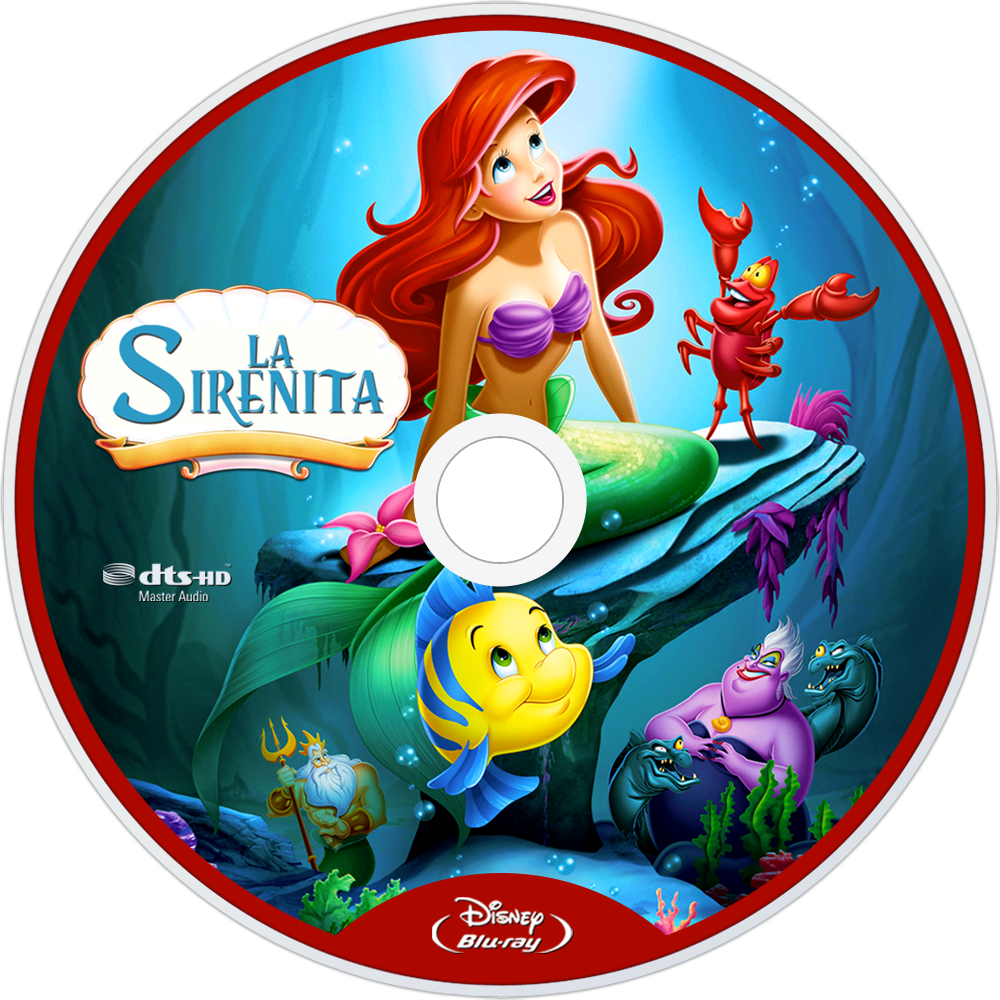 Little Mermaid Bluray Cover Art PNG Image