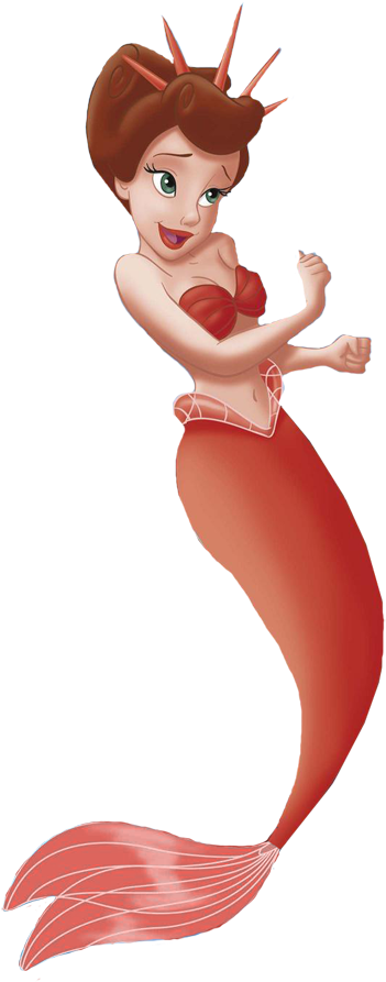 Little Mermaid Character Pose PNG Image