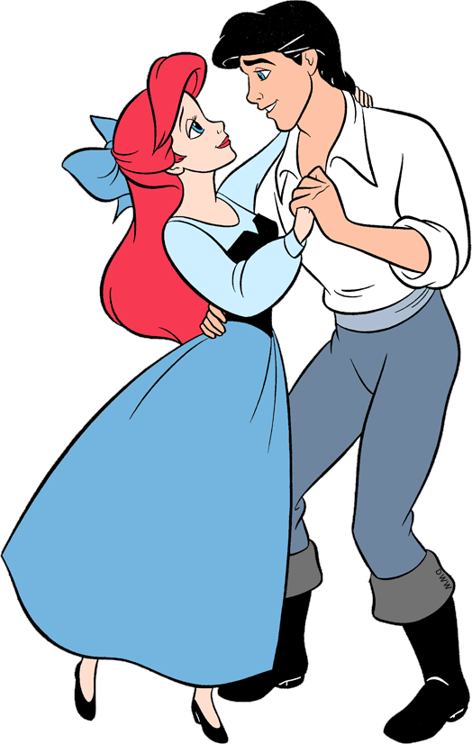 Little Mermaid Dance Illustration PNG Image