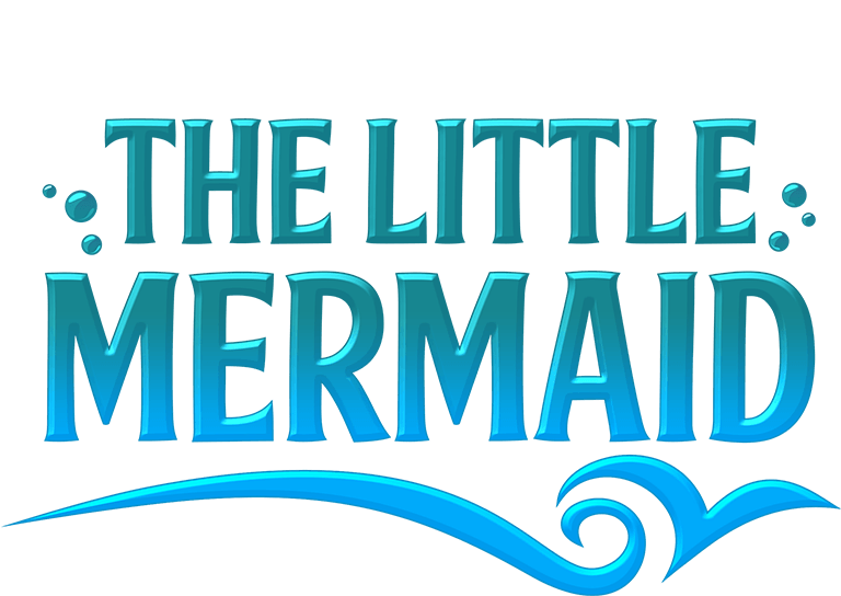 Little Mermaid Logo Booksand Magic PNG Image